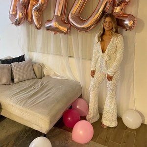 Show Me Your Mumu Martina Wrap Jumpsuit WORN ONE TIME